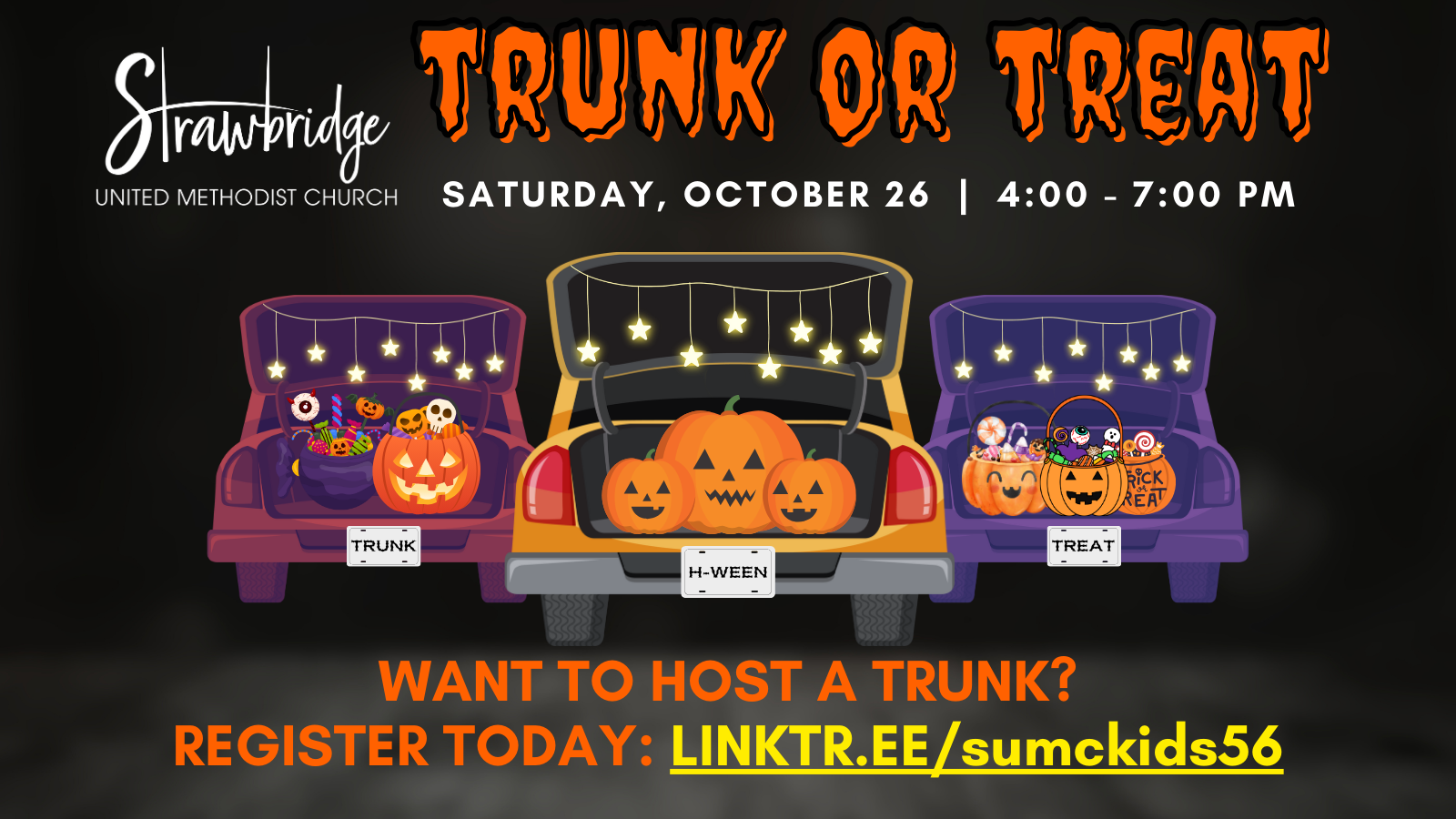 2024-10-26 Trunk or Treat - Register at Linktree