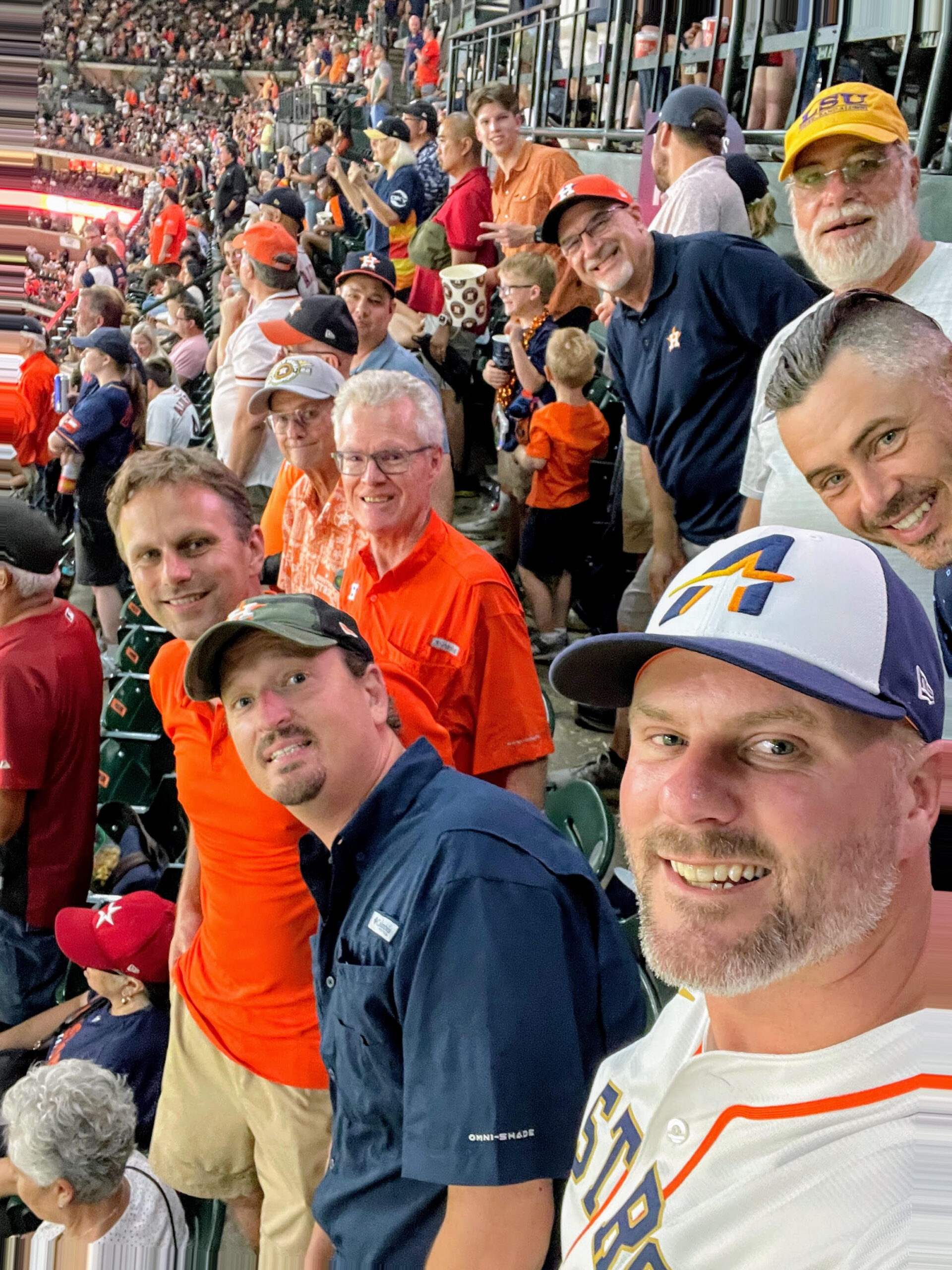 2025-06-24 - Photo from MoS at Astros The Men of Strawbridge attended the Astros vs. Phillies game on Tuesday, June 24, 2025. They were good luck as the Astros secured a 1-0 victory at Daikin Park.