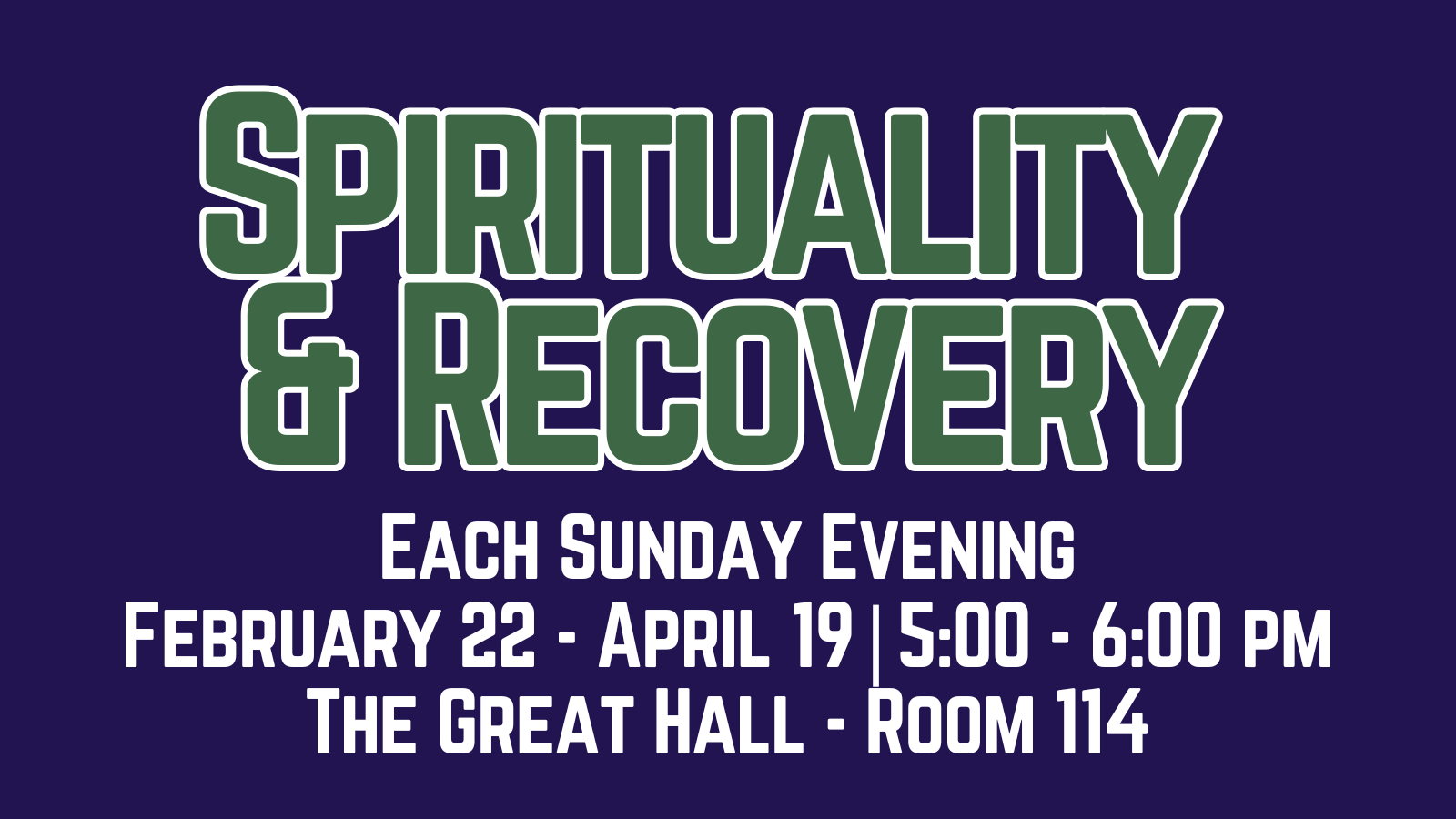 2026-02-22 Spirituality and Recovery Resources Header Image