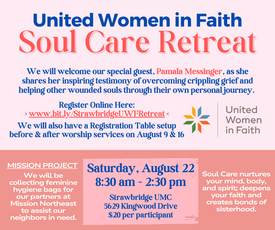 2026-08-22 UWF Soul Care Retreat $20 for SM - FULL